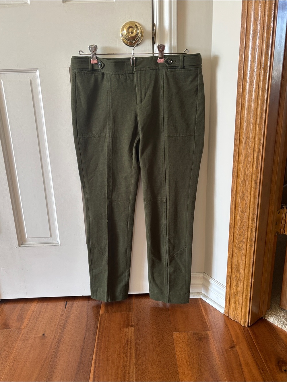 Banana Republic Classic Olive Straight-Leg Trousers